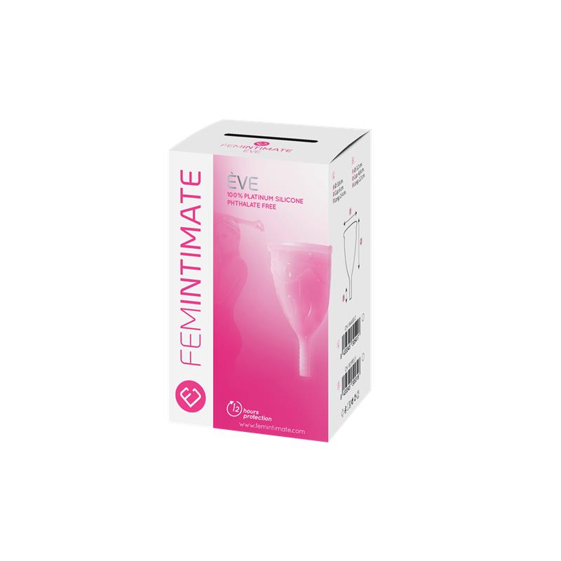 Copa Menstrual Ève Rosa Talla S Silicona Platino 3
