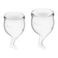 Copas Menstruales Feel Secure Transparent Pack de 2