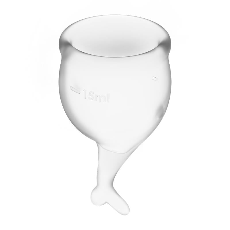 Copas Menstruales Feel Secure Transparent Pack de 2 3