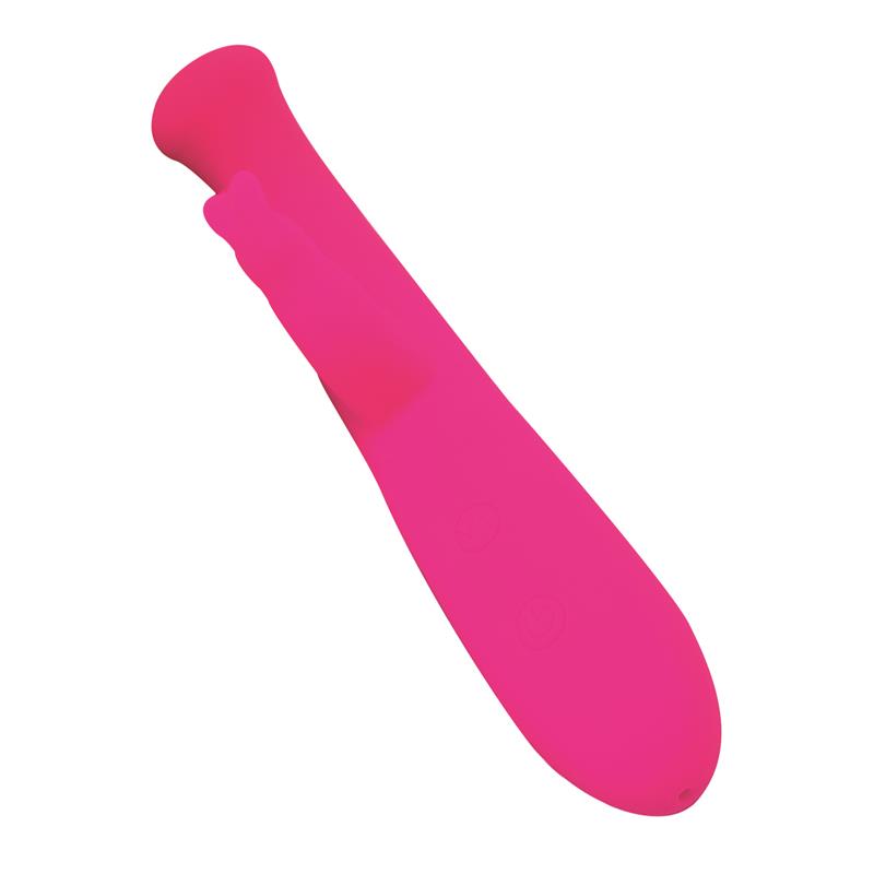 Cotton Vibrador Punto G y Conejito USB Silicona Fuchsia 6