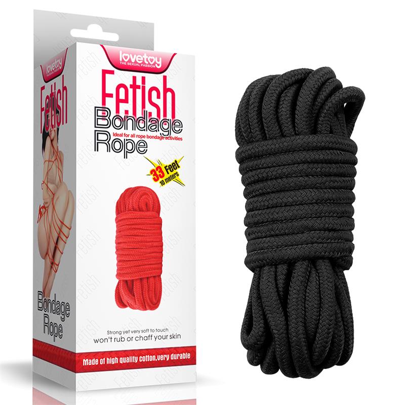 Cuerda Bondage Suave Negro 6