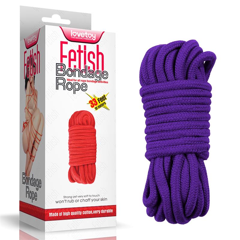 Cuerda Bondage Suave Púrpura 6