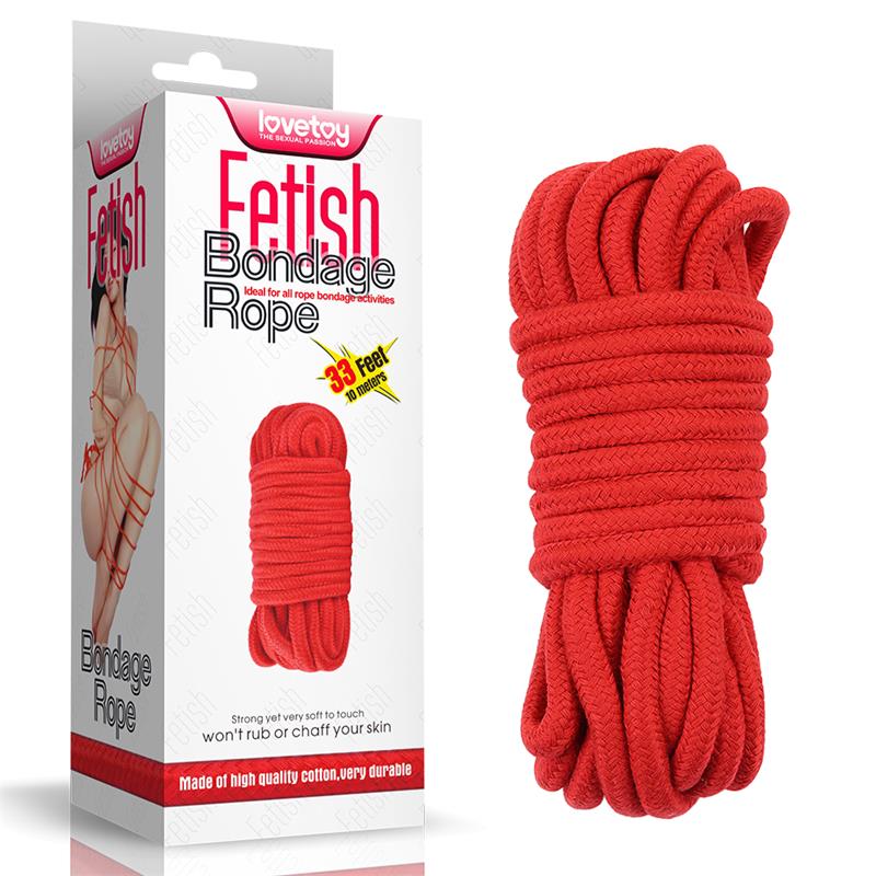 Cuerda Bondage Suave Rojo 6