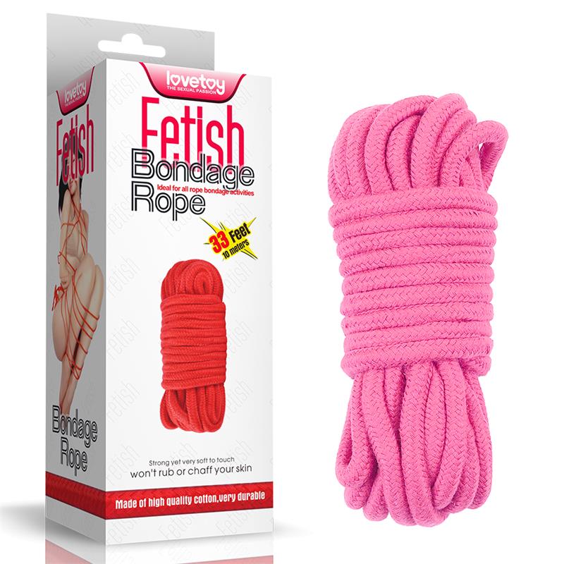 Cuerda Bondage Suave Rosa 6
