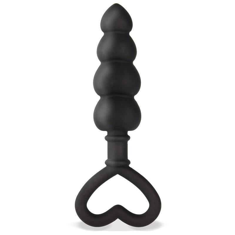 Cuore Plug Anal Silicona Negro 4