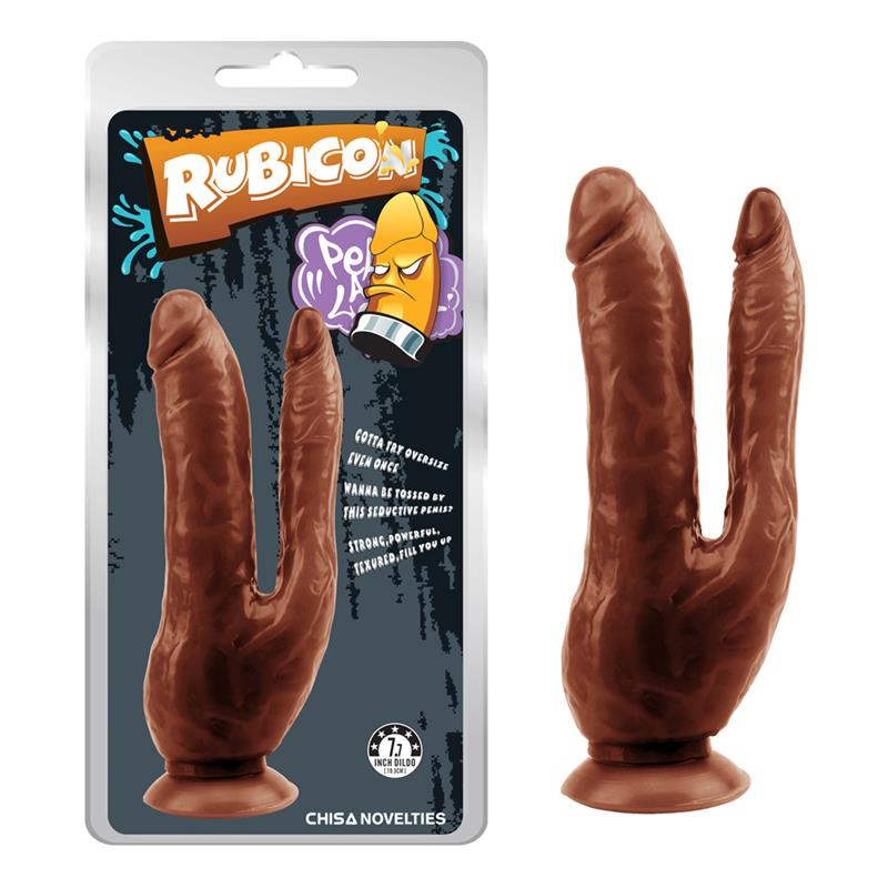 Dark Magic Dildo Doble 7.7 - 19.5cm Marrón