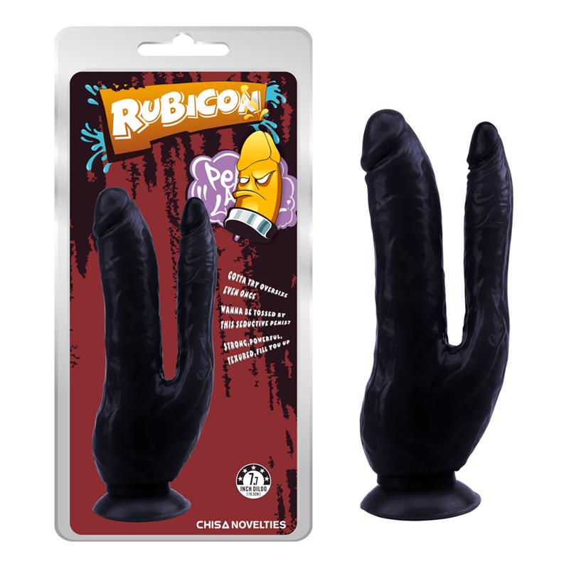 Dark Magic Dildo Doble 7.7 - 19.5cm Negro