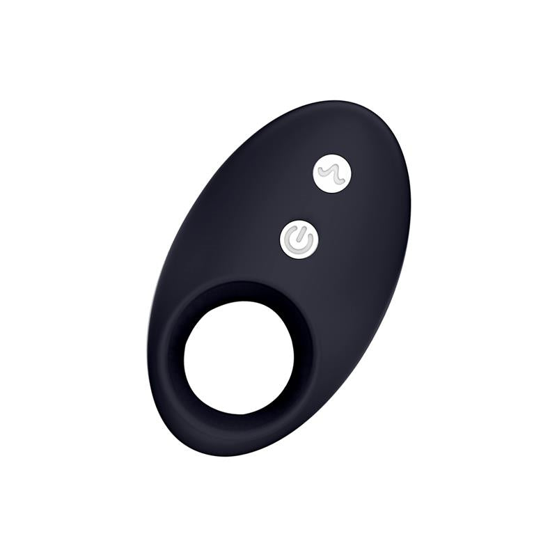 Darkblack Anillo Vibrador con Led Control Remoto USB Silicona 4