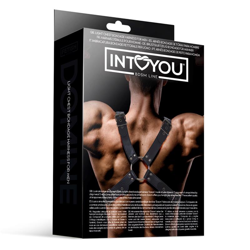 Darom Arnés Masculino para Bondage Cuero Vegano 5