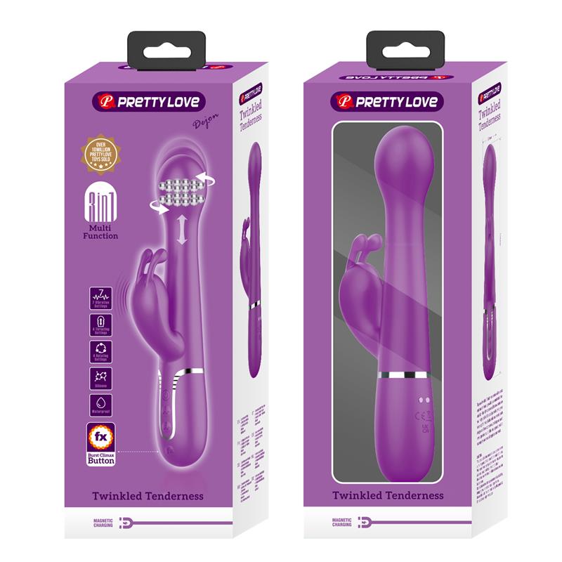 Dejon Vibrador con Thrusting y Rotación Twinkled