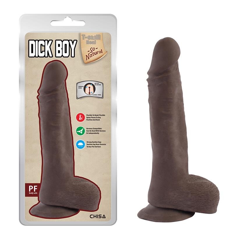 Dick Boy Dildo Dual Density Marrón 22cm