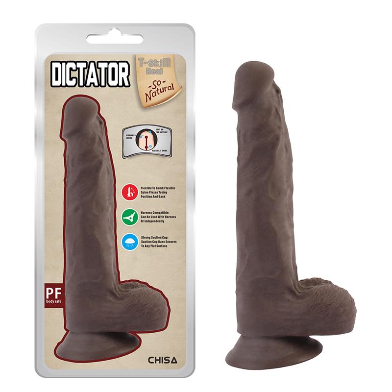 Dictator Dildo Dual Density Marrón 20.5cm