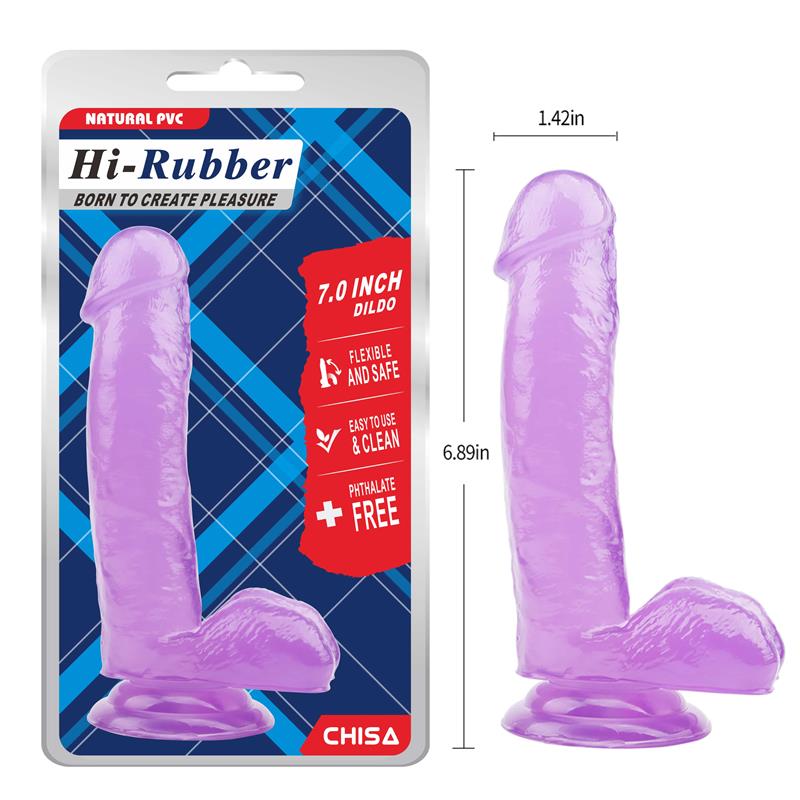 Dildo 7 - 17.5 cm Purpura
