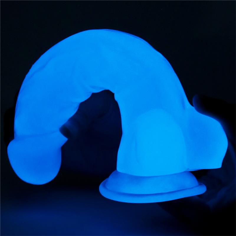 Dildo 8.5 Lumino Luz Azul 5
