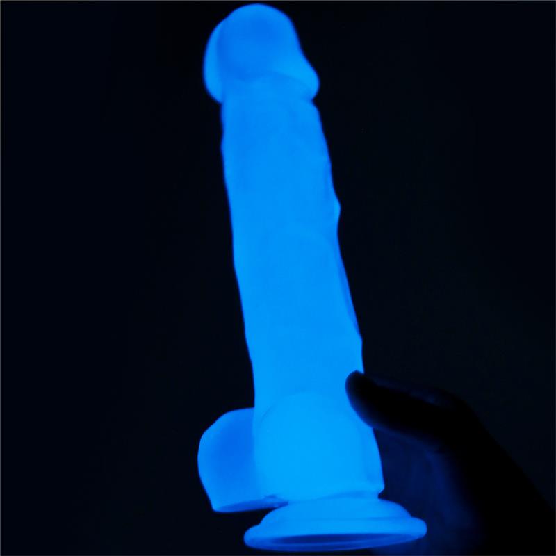 Dildo 8.5 Lumino Luz Azul 2