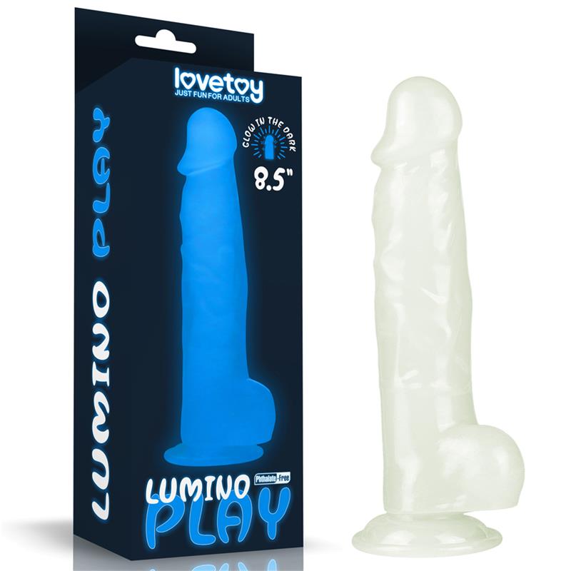 Dildo 8.5 Lumino Luz Azul 11