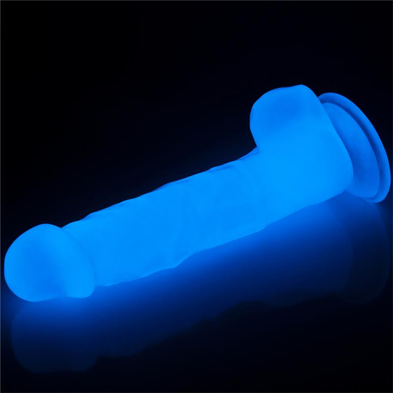 Dildo 8.5 Lumino Luz Azul 3
