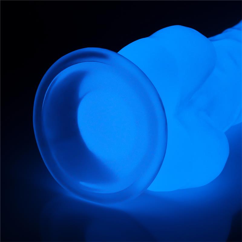 Dildo 8.5 Lumino Luz Azul 7