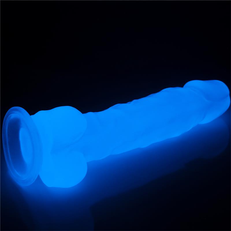 Dildo 8.5 Lumino Luz Azul 6