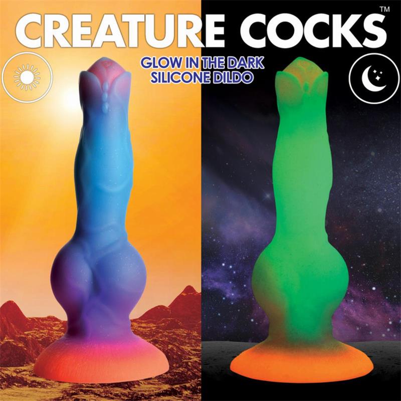 Dildo Alien Brilla en la Oscuridad 8.5