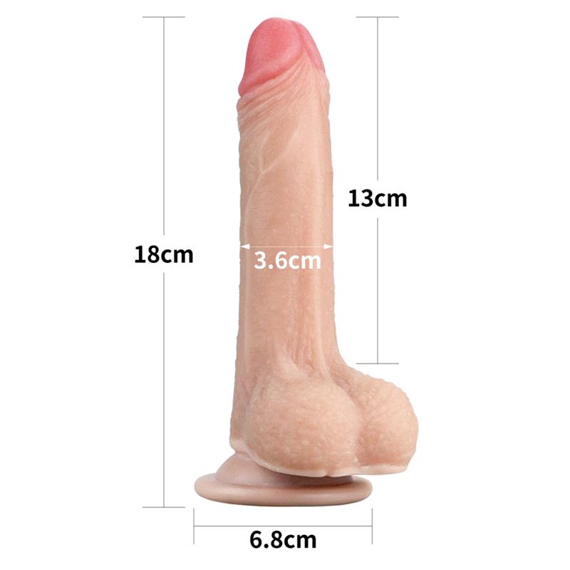 Dildo con Piel Retractil 7 Natural 6