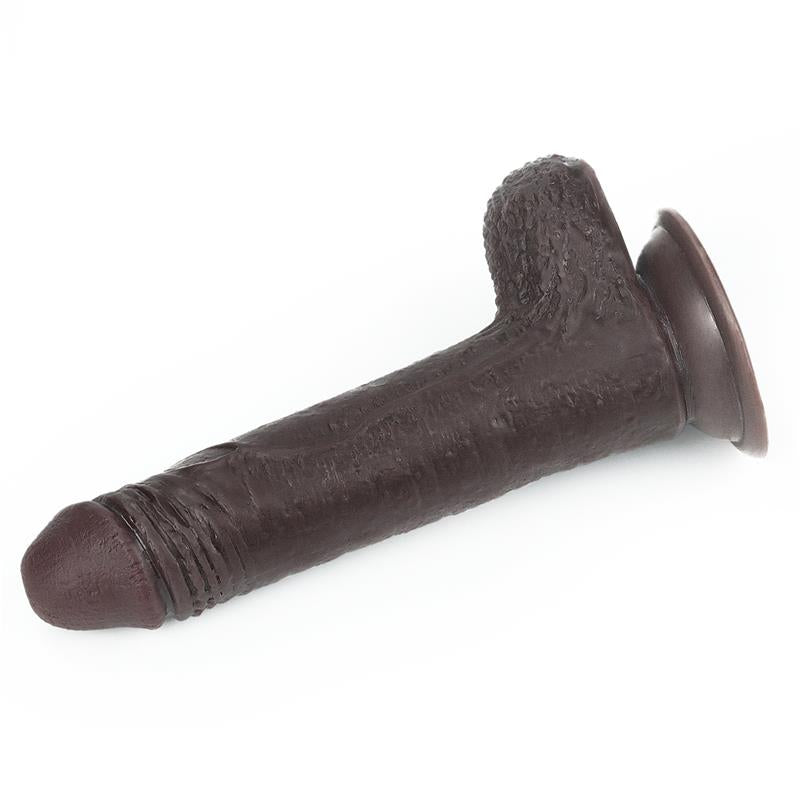 Dildo con Piel Retractil 7 Negro 5