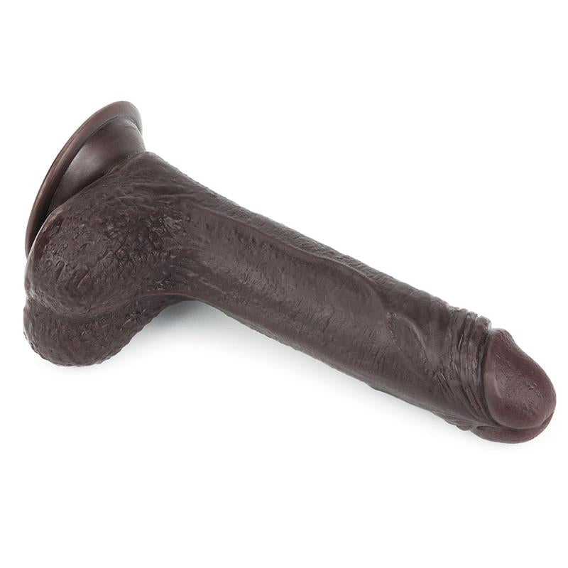 Dildo con Piel Retractil 7 Negro 4