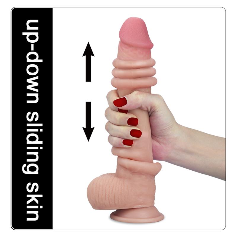 Dildo con Piel Retractil 9 Natural 7