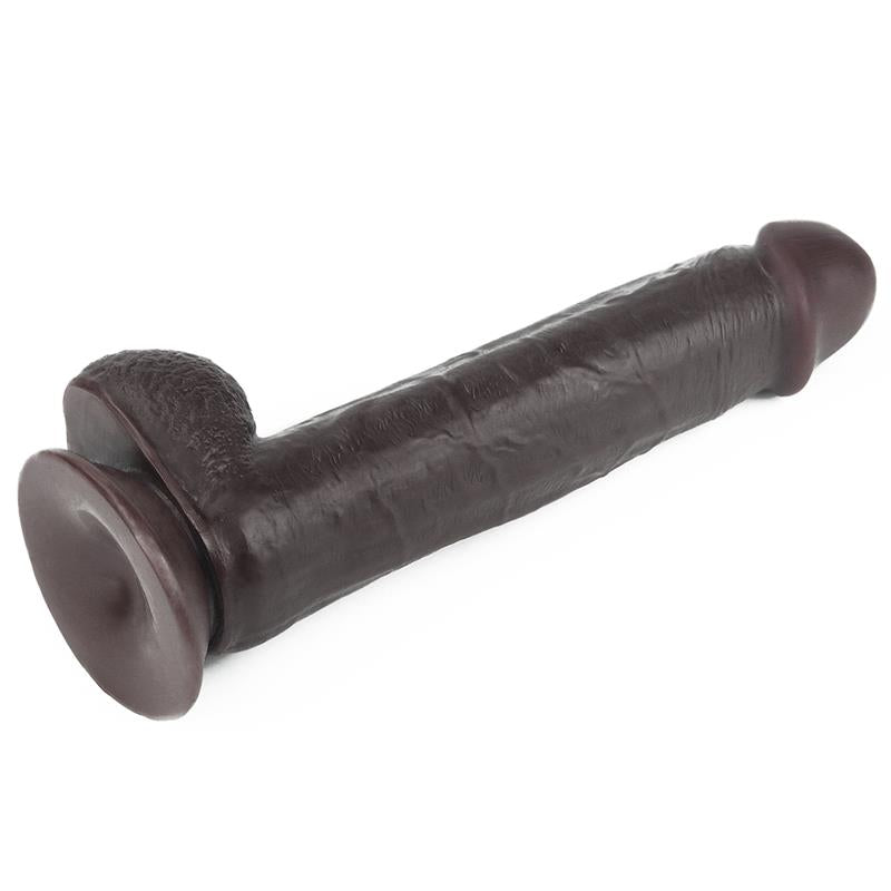 Dildo con Piel Retractil 9 Negro 4