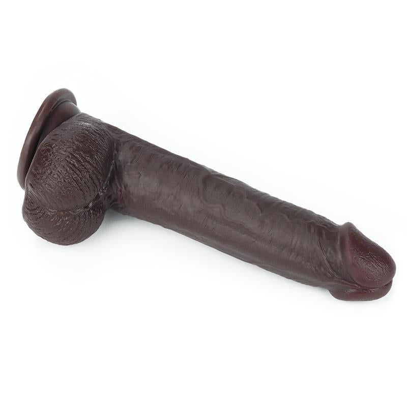 Dildo con Piel Retractil 9 Negro 4
