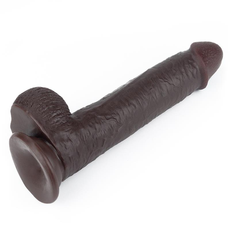 Dildo con Piel Retractil 9 Negro 5
