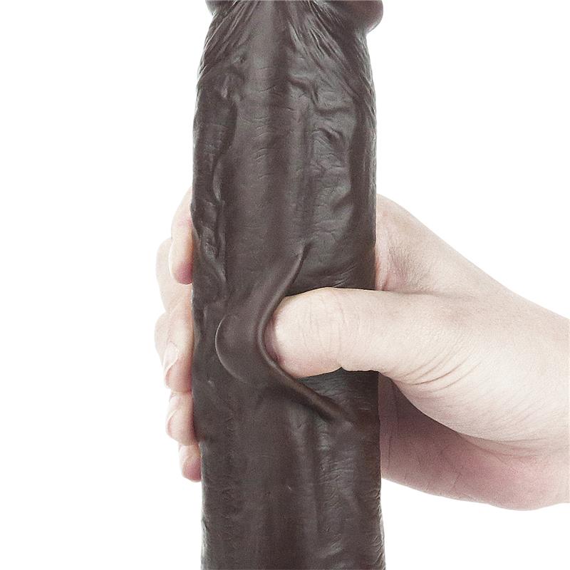 Dildo con Piel Retractil 9 Negro 10