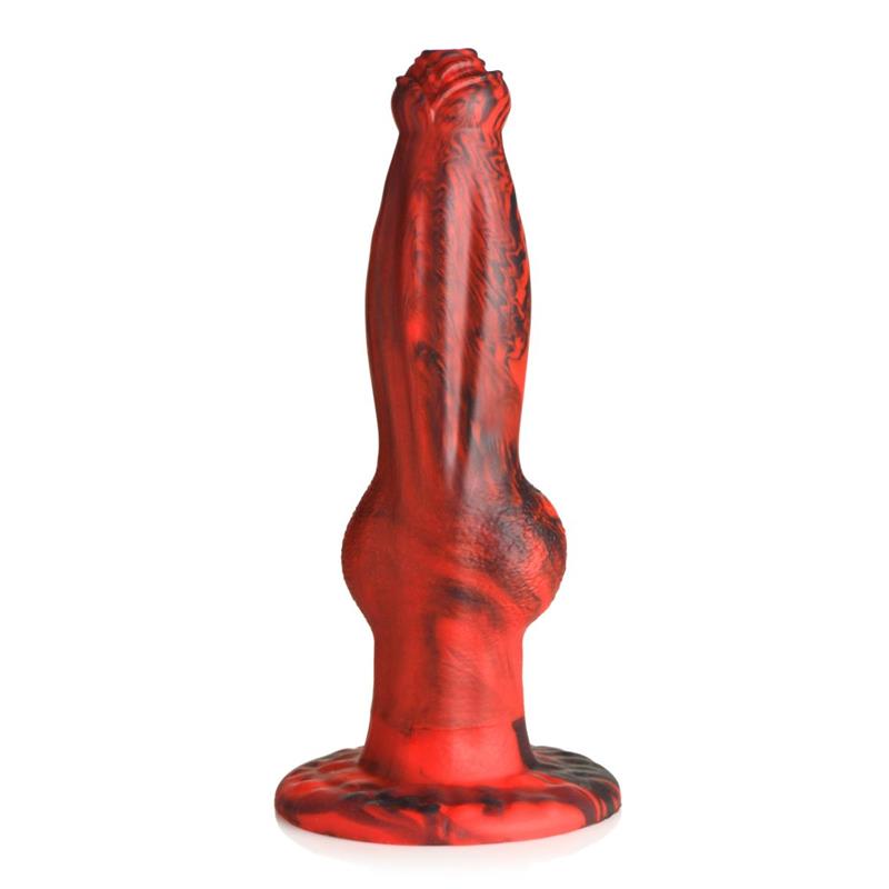 Dildo con Vibración y Thrusting Hel-Wolf