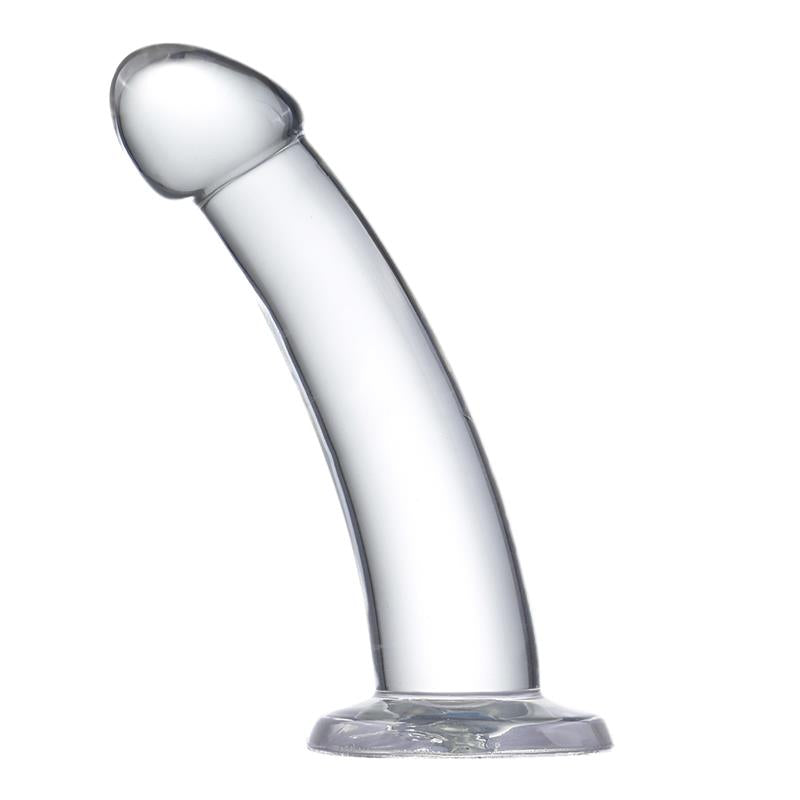 Dildo Curvado Material Cristalino 14 cm 4