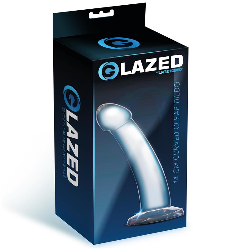 Dildo Curvado Material Cristalino 14 cm 2