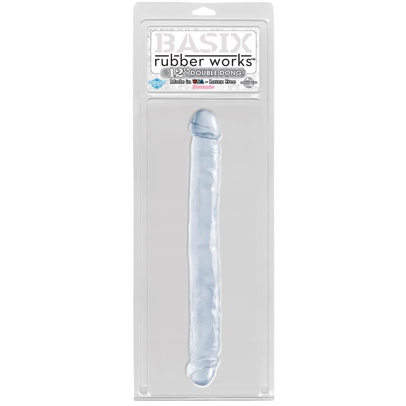 Dildo Doble 30.50 cm Transparente