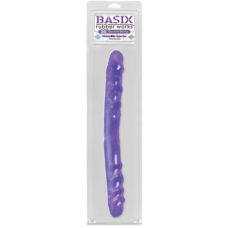 Dildo Doble 40,6 cm Púrpura