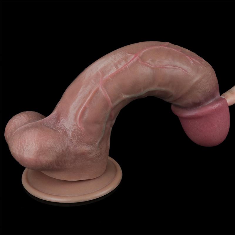 Dildo Doble Capa Silicona Platinum 10.5 8