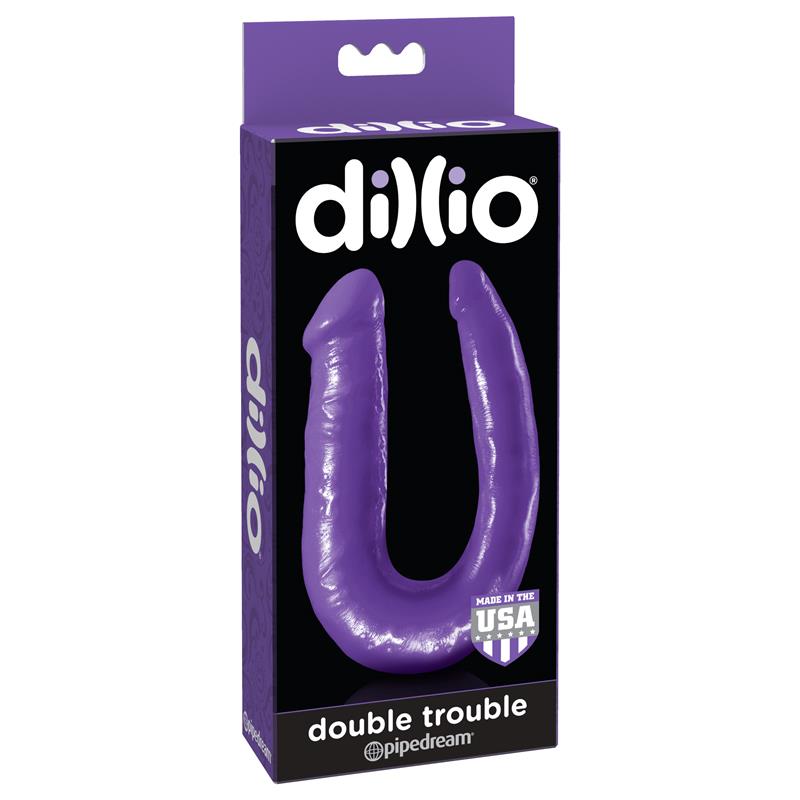 Dildo Doble Double Trouble Púrpura