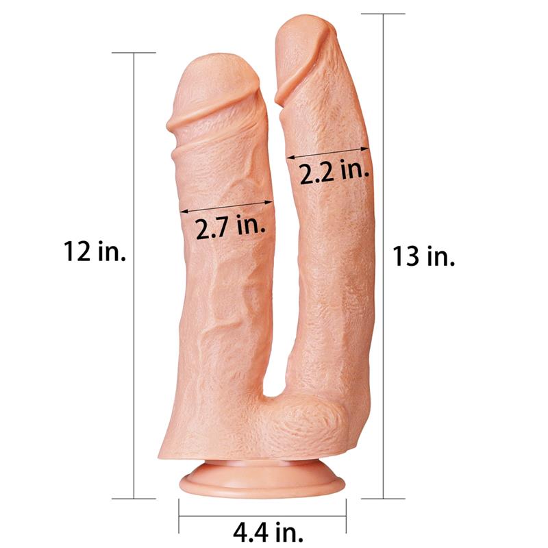Dildo Doble King 12 Natural 2