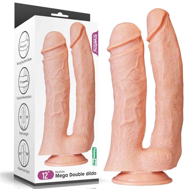 Dildo Doble King 12 Natural 3