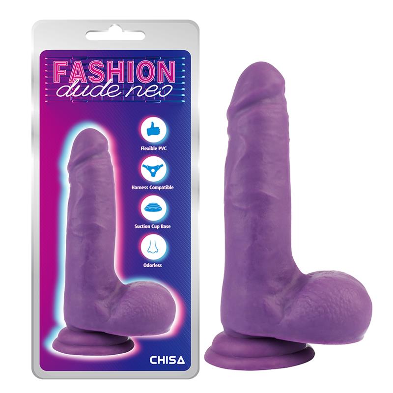 Dildo Dual Density 7 - 18 cm Purpura