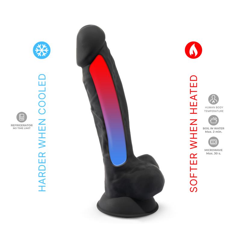 Dildo Dual Density Mod. 1 - 8 Negro 5