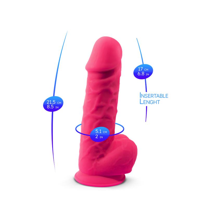 Dildo Dual Density Mod. 1 - 8.5 Rosa 6