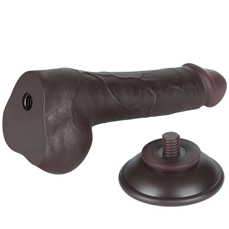 Dildo Dual Layer Piel Deslizante Retractil 7.5