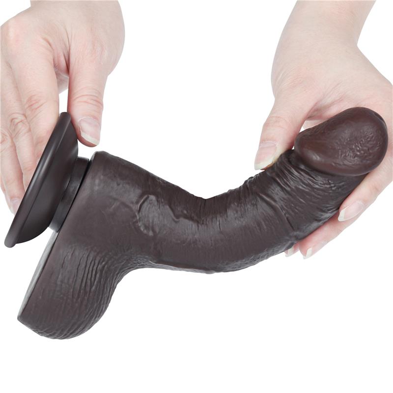 Dildo Dual Layer Piel Deslizante Retractil 7.5