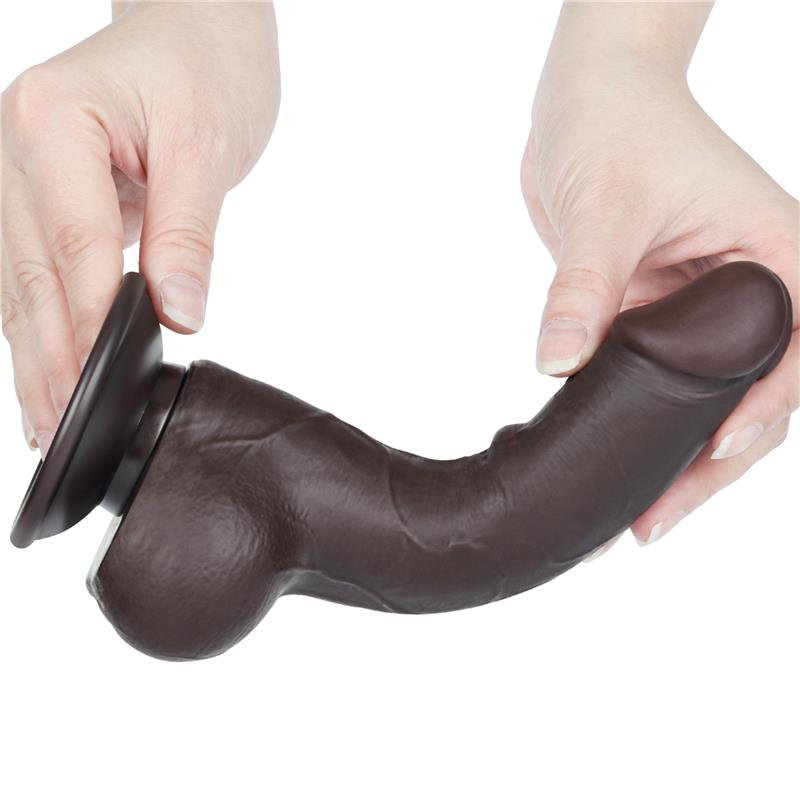 Dildo Dual Layer Piel Deslizante Retractil 7.5