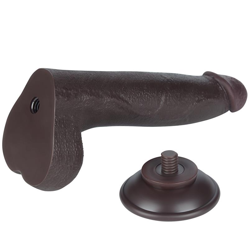 Dildo Dual Layer Piel Deslizante Retractil 8.5