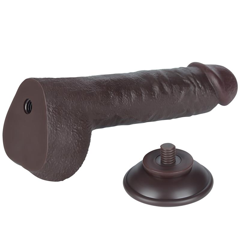 Dildo Dual Layer Piel Deslizante Retractil 9.5