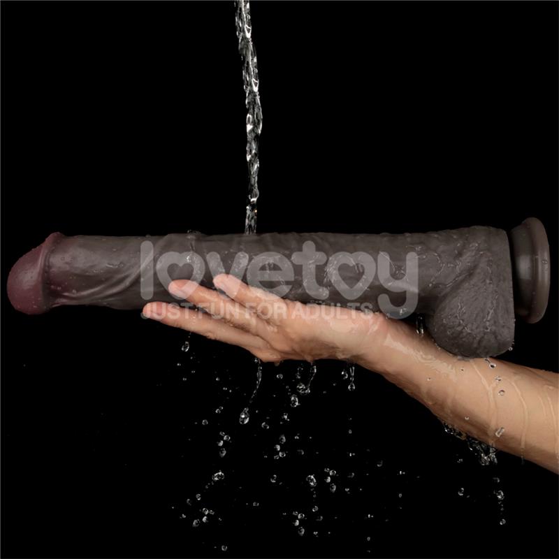 Dildo Dual Layered Articulable XXL 14.5